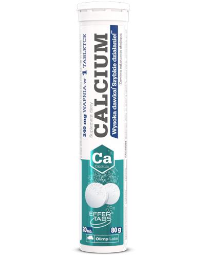 Olimp Calcium 240 mg o smaku cytrynowym - 20 tabl. mus. - cena, opinie, właściwości zdjęcie