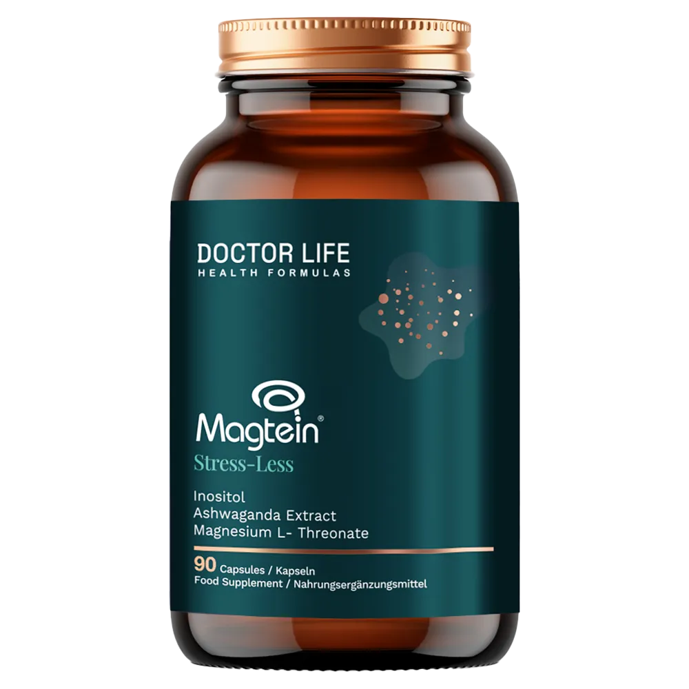 Doctor Life Magtein Stress-Less Inositol L-Treonian magnezu, 90 kapsułek zdjęcie