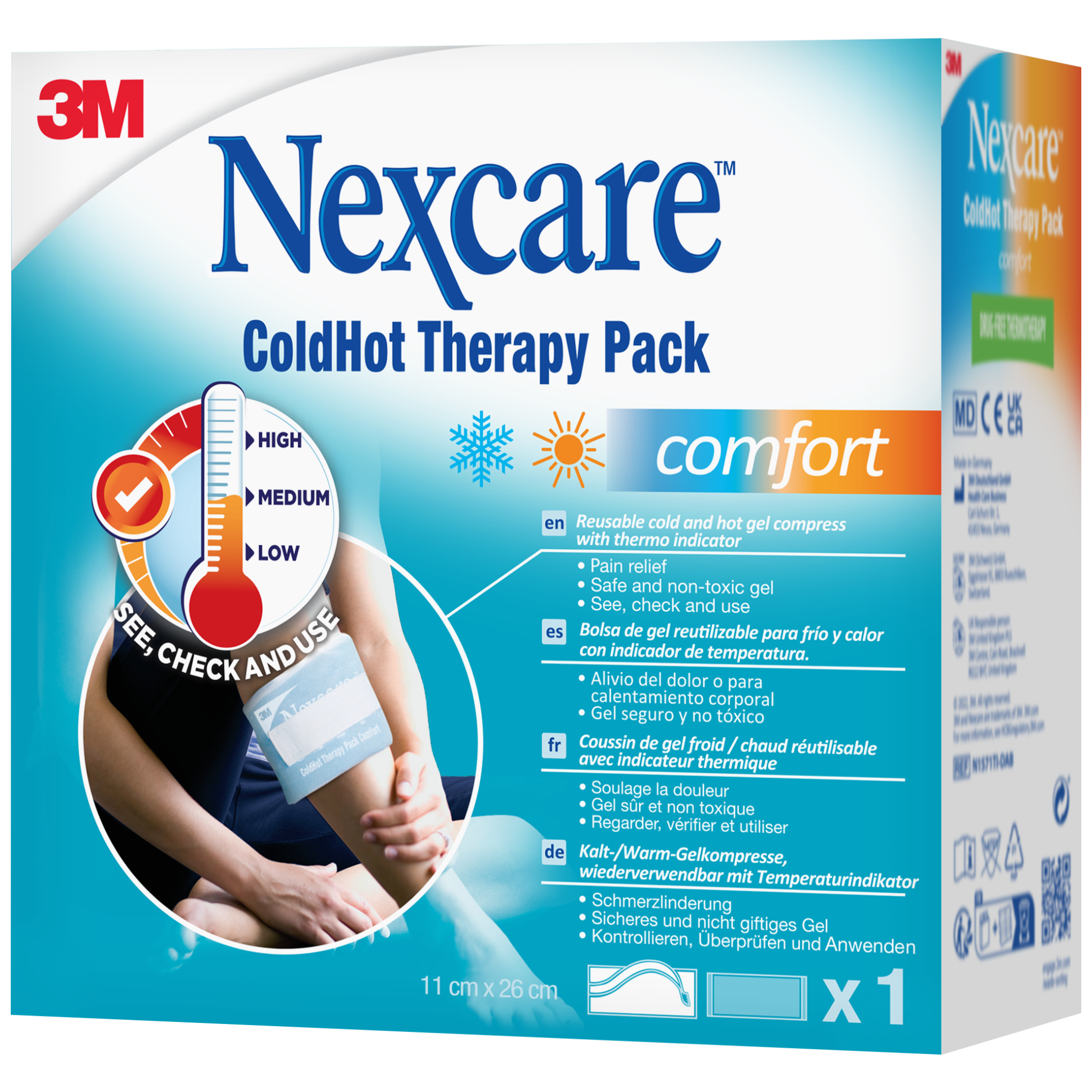 Nexcare Cold Hot Comfort Pack zimno-ciepły okład 11cm x 26cm 1 sztuka