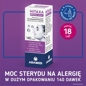 Hitaxa Metmin-Spray 50 mikrogramów/dawkę aerozol do nosa 140 dawek
