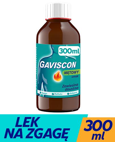 Gaviscon o smaku mięty, zawiesina doustna na zgagę i niestrawność, 300 ml zdjęcie