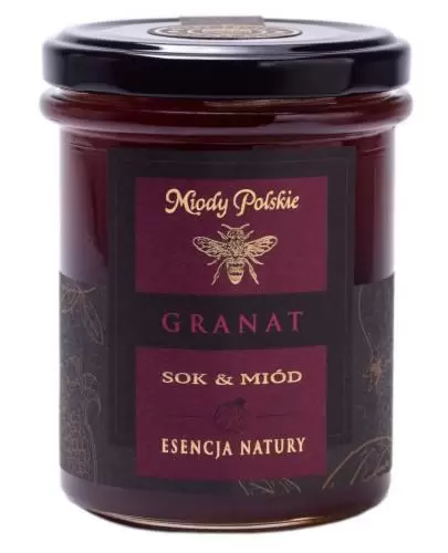 Miody Polskie Sok & Miód Granat 250 g zdjęcie