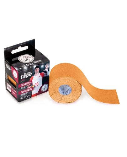 Taśma kinezjologiczna Action Tape beżowa, 5 cm x 5 m, 1 sztuka zdjęcie