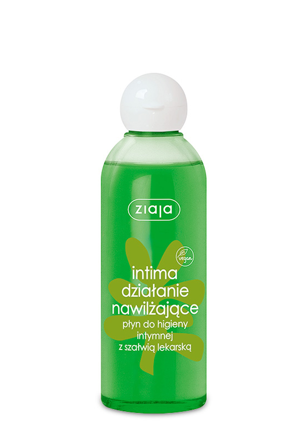 ZIAJA INTIMA Działanie nawilżające Płyn do higieny intymnej z szałwią lekarską, 200 ml zdjęcie