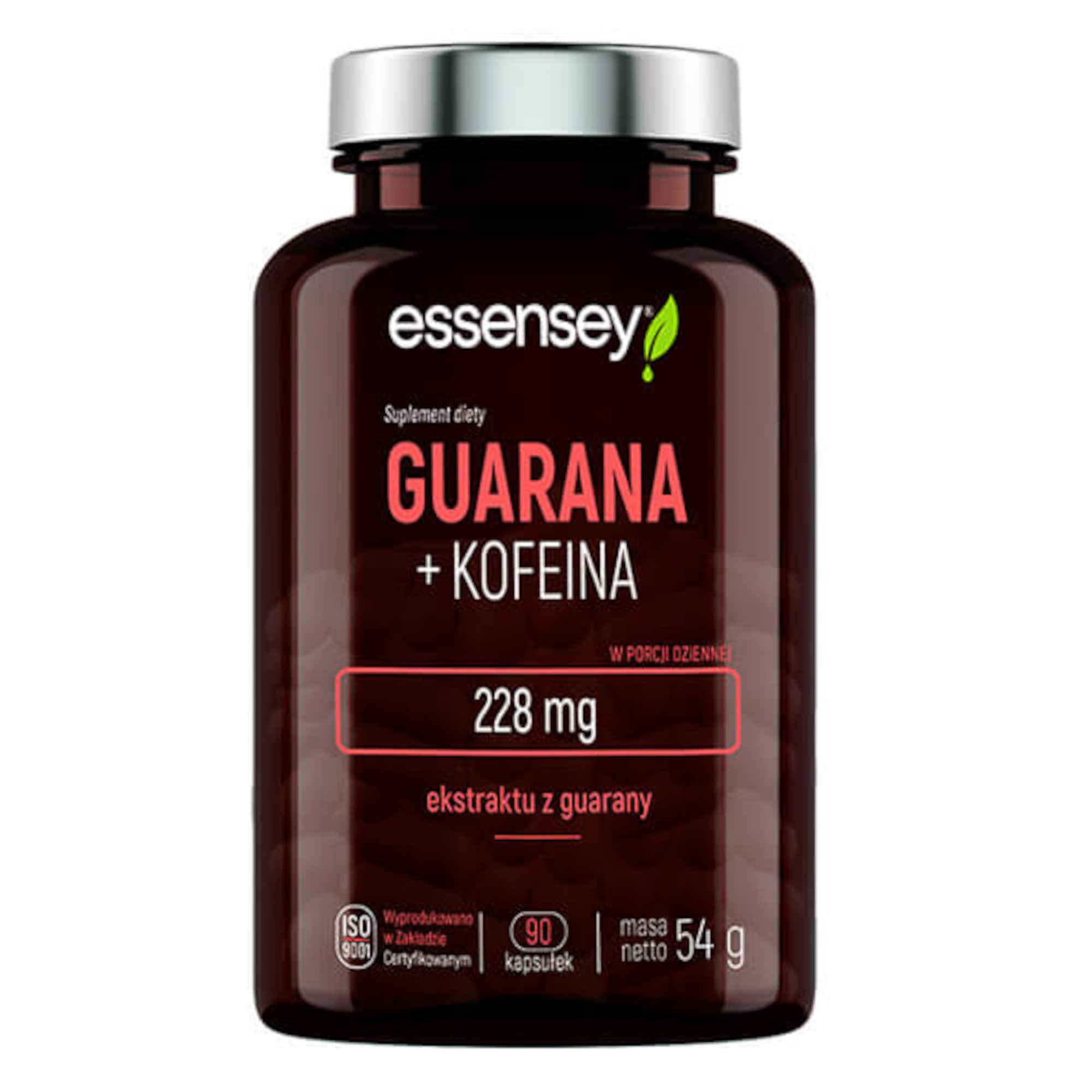 Essensey, Guarana + Kofeina, kapsułki, 90 sztuk zdjęcie