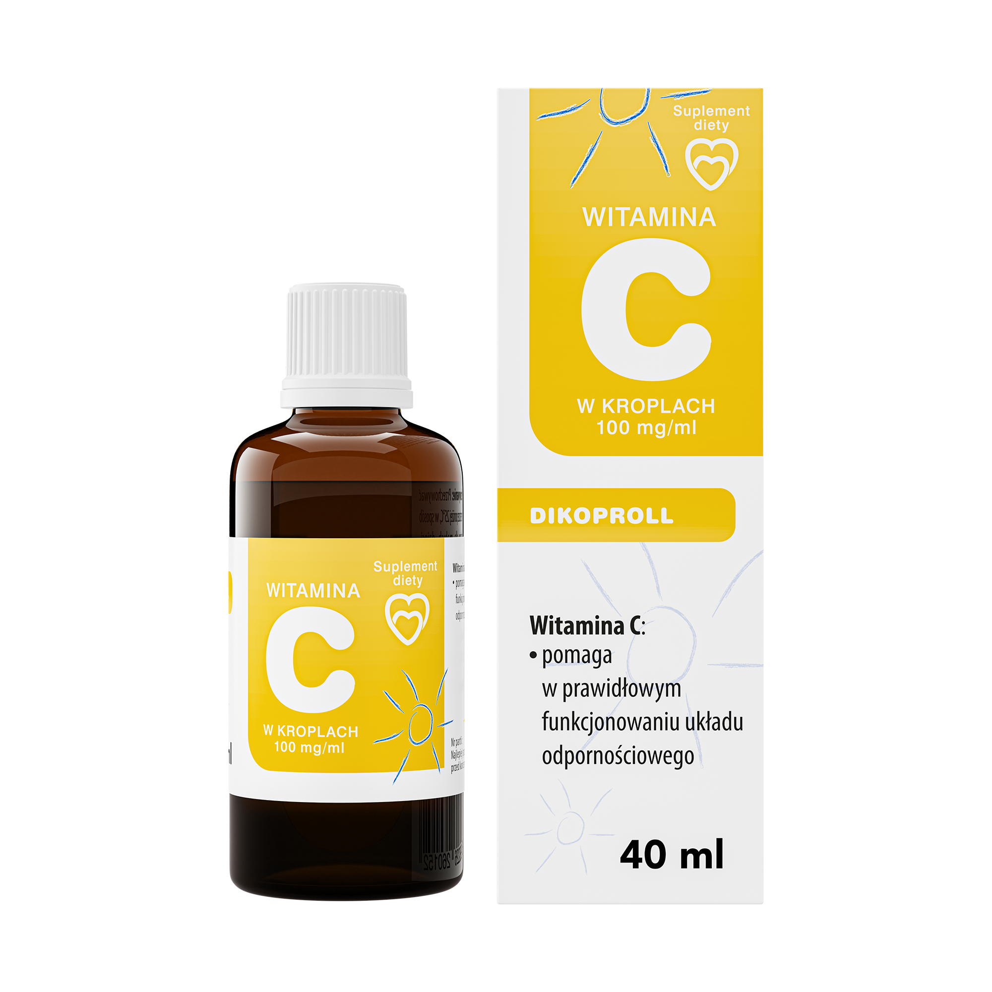 Dikoproll Witamina C w kroplach 100 mg/ml, 40 ml zdjęcie