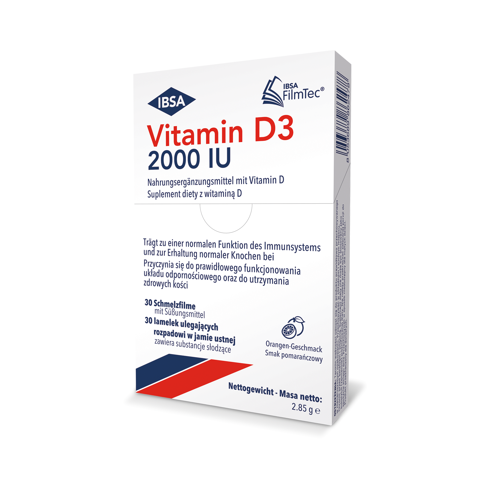 IBSA, Vitamin D3, listki, 30 sztuk zdjęcie