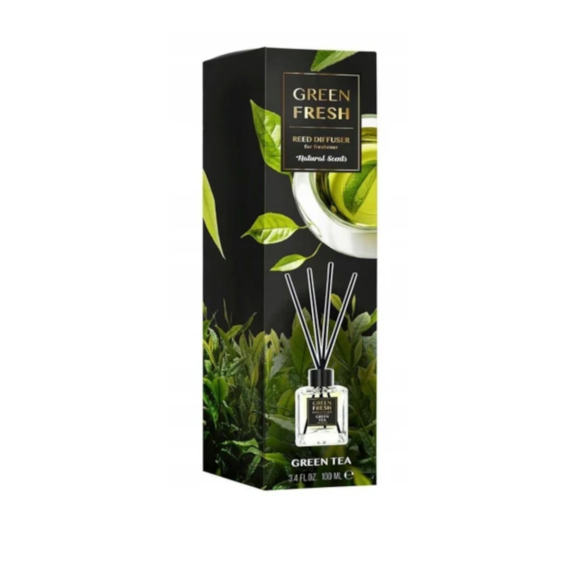 Green fresh, Patyczki zapachowe Gold series Green tea, 100 ml zdjęcie