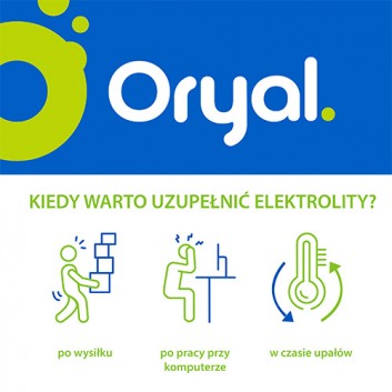 Oryal, tabletki musujące, smak limonkowo-cytrynowy, 20 sztuk