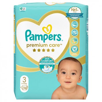 Pampers Premium Care pieluszki rozmiar 3, 6 kg - 10 kg, 78 sztuk