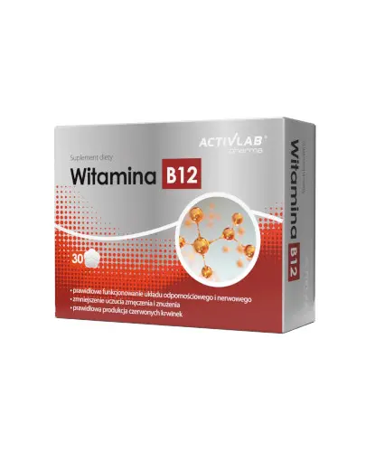ActivLab Witamina B12 500μg 30 tabletek zdjęcie