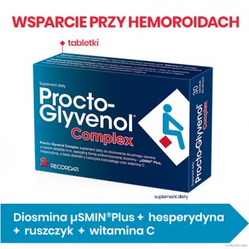 Procto-Glyvenol Complex 300mg na hemoroidy 30 tabletek