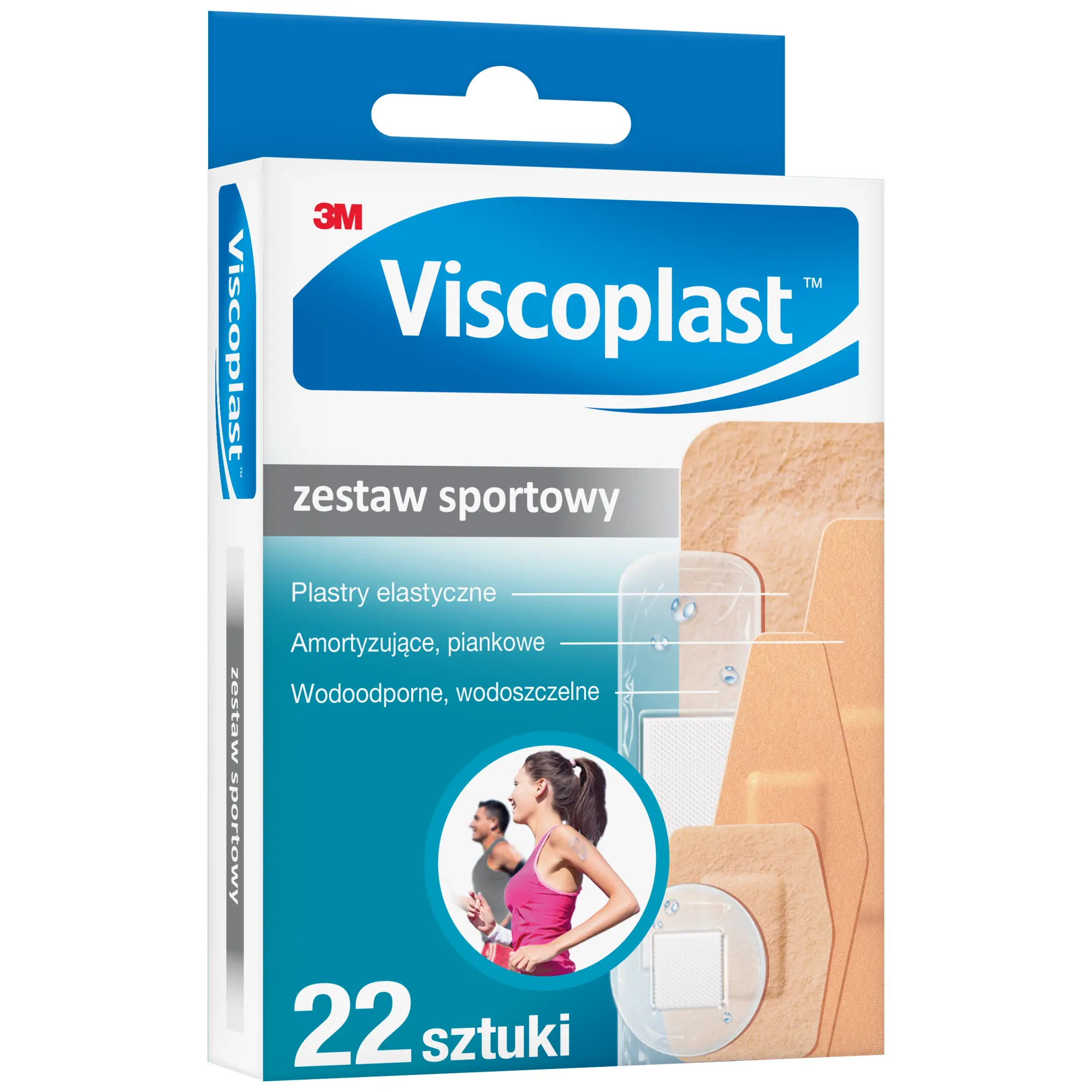 Viscoplast Zestaw Sportowy plastry z opatrunkiem 22 sztuki