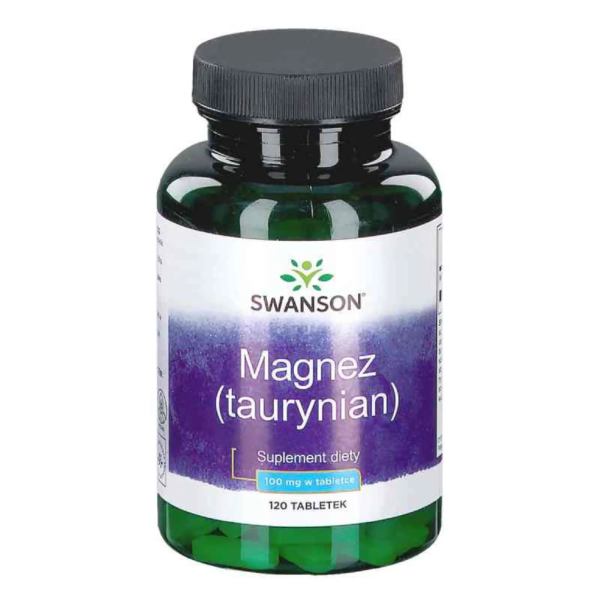 Swanson Magnez taurynian 100 mg, 120 tabletek