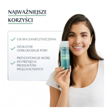 Eucerin DermoPure Tonik do twarzy skóra tłusta i trądzikowa, 200 ml, cena, opinie, właściwości
