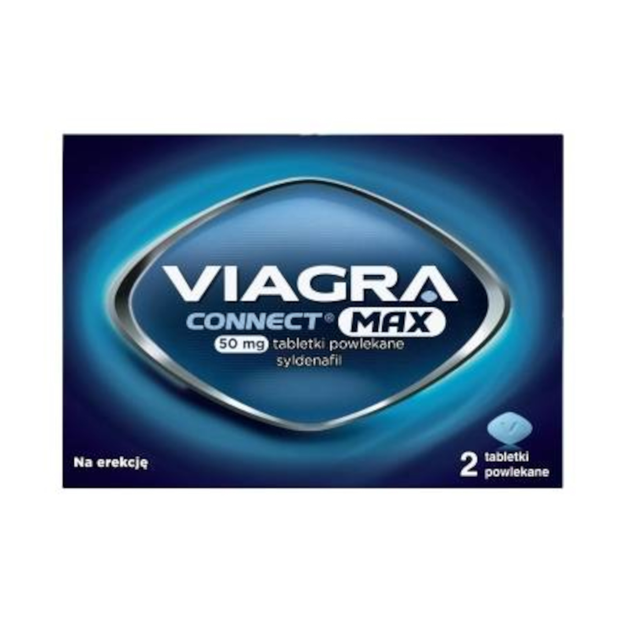 Viagra Connect Max, 50 mg, tabletki powlekane, 2 sztuki zdjęcie