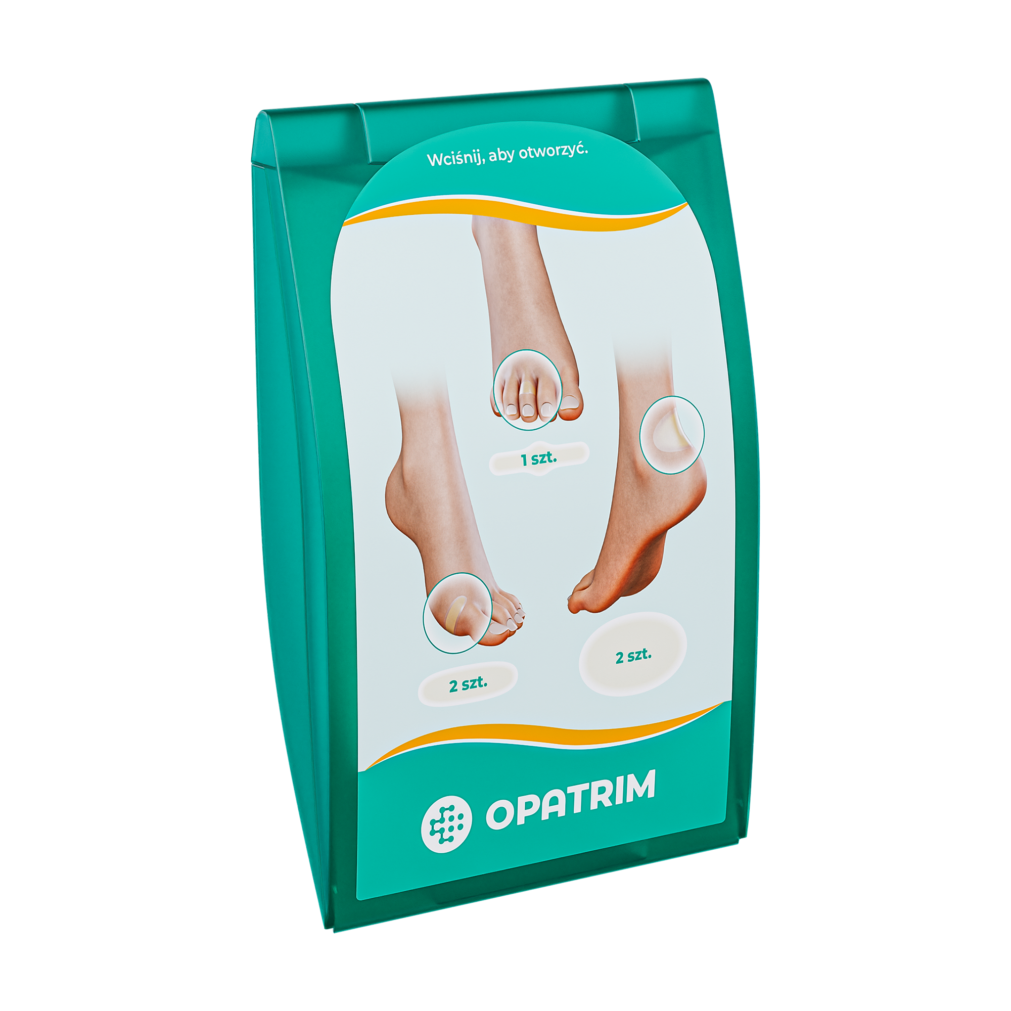 Opatrim Zestaw plastrów hydrokoloidowych na odciski, 5 sztuk
