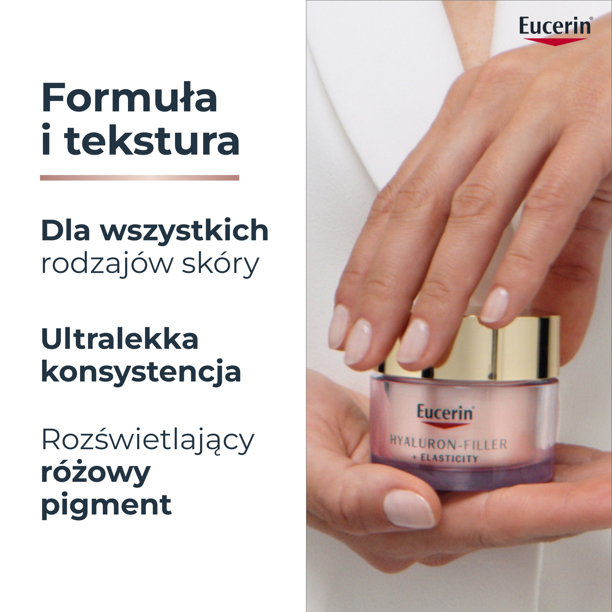 Eucerin Hyaluron-Filler + Elasticity Różany Krem anti-age na dzień SPF 30, 50 ml