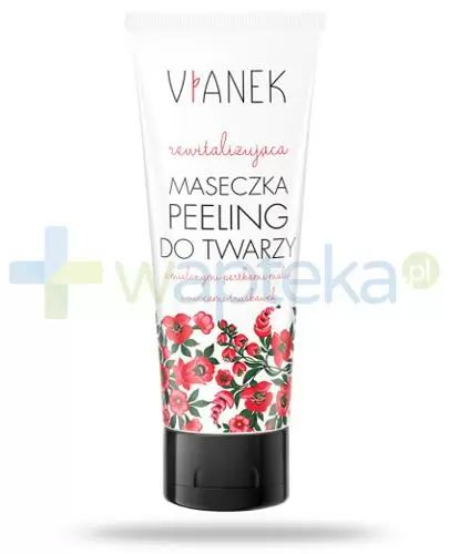 Vianek rewitalizująca maseczka peeling do twarzy z mielonymi pestkami malin i owocami truskawek 75 ml zdjęcie