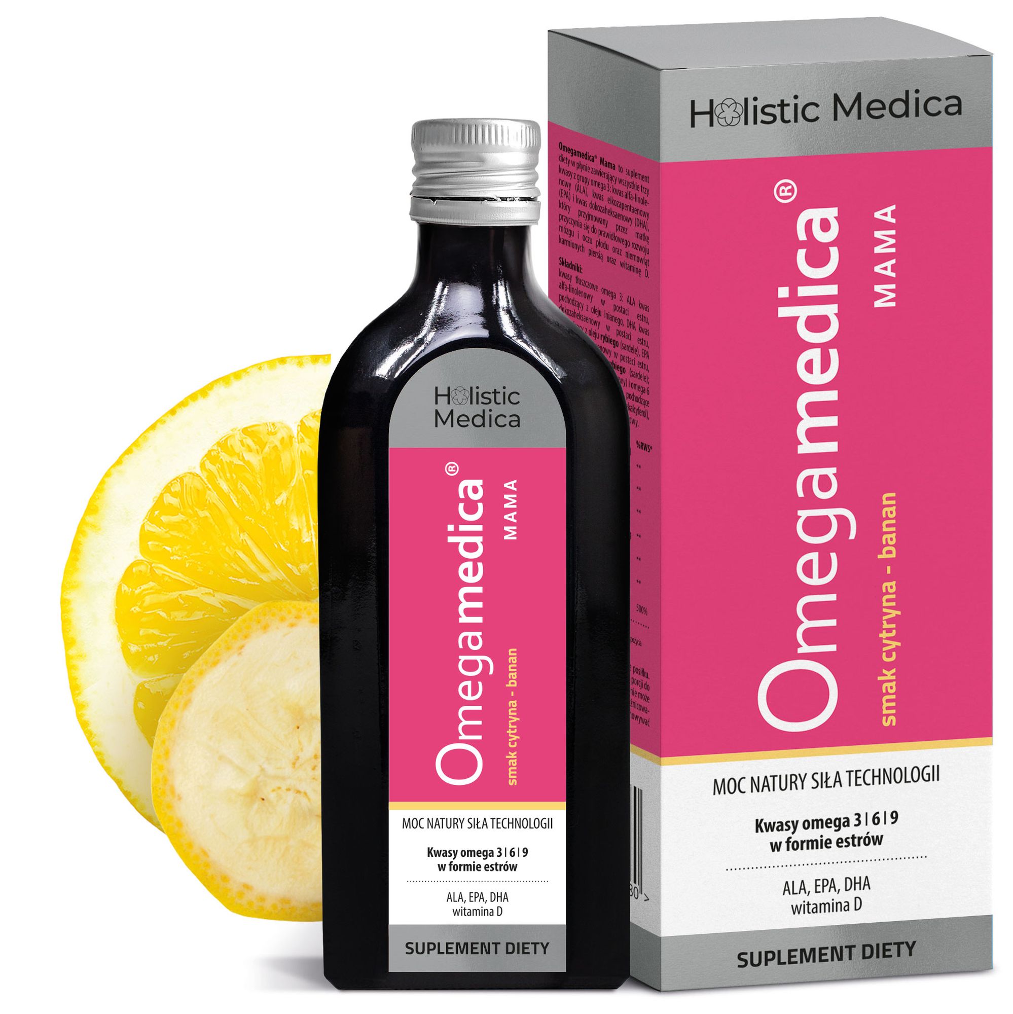 Omegamedica mama smak cytryna-banan 250 ml