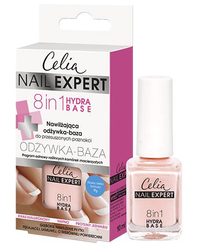 Celia Nail Expert 8 w 1 Hydra Base Odżywka-Baza nawilżająca do przesuszonych paznokci, 10 ml, cena, opinie, właściwości  zdjęcie