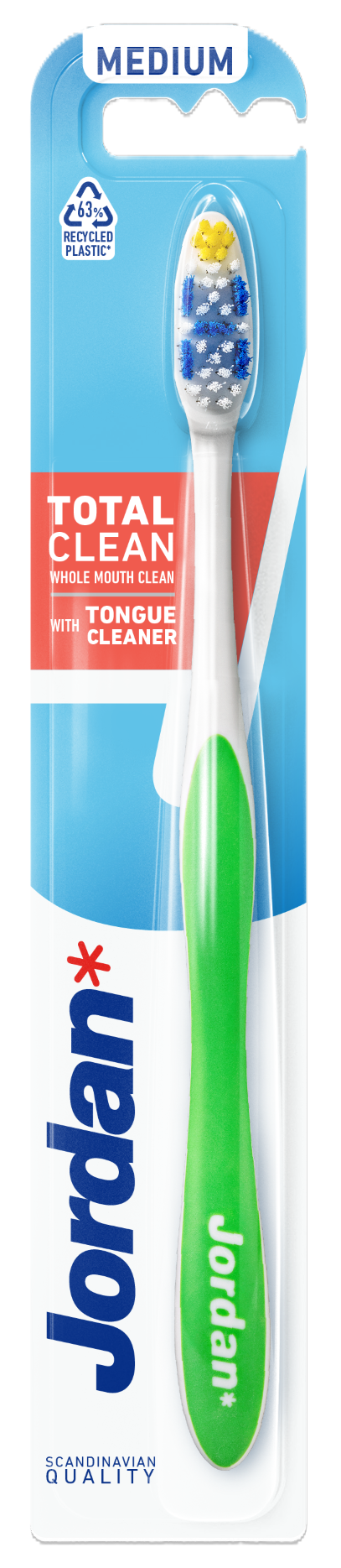 Jordan Total Clean Medium Szczoteczka do zębów, 1 szt.
