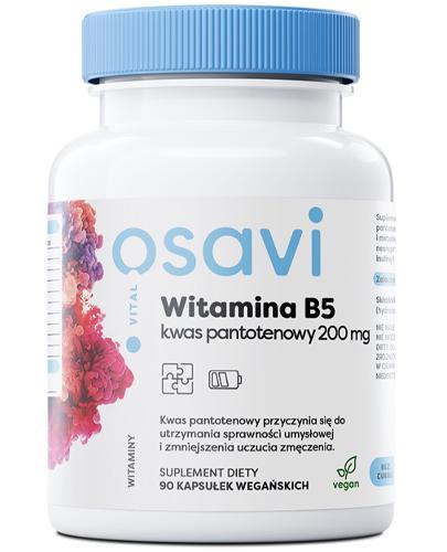 Witamina B5 Kwas Pantotenowy 200 mg, 90 vegan kaps.  
Składniki: zdjęcie