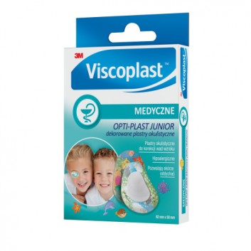 Viscoplast Medyczne Opti-Plast Junior Dekorowane plastry okulistyczne, 10 sztuk