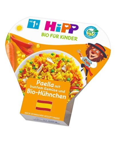 HiPP BIO od pokoleń, Paella z kolorowymi warzywami i kurczakiem, po 1. roku, 250 g, cena, opinie, wskazania zdjęcie