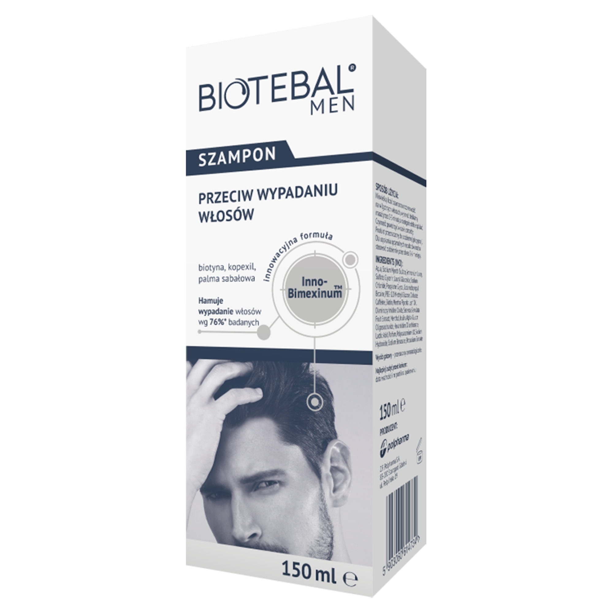 Biotebal Men szampon przeciw wypadaniu włosów 150 ml zdjęcie