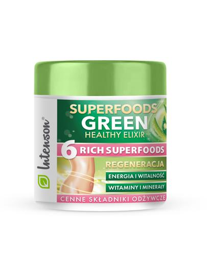 SUPERFOODS Green Healthy Elixir - 150 g - pobudzenie i witalność - cena, opinie, wskazania zdjęcie