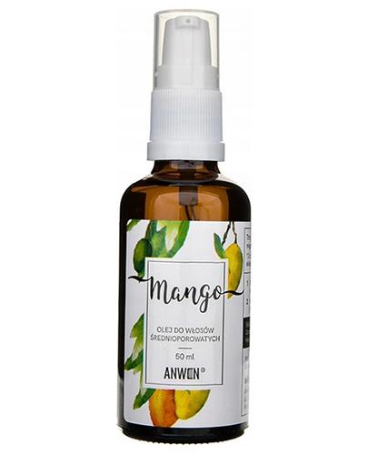 Anwen Olej Mango do włosów średnioporowatych - 50 ml - cena, opinie, właściwości zdjęcie