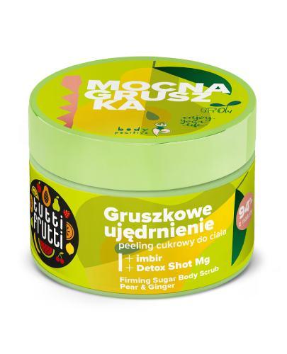 Tutti Frutti GRUSZKA i IMBIR + Detox Shot Mg Ujędrniający peeling cukrowy do ciała, 300 g zdjęcie