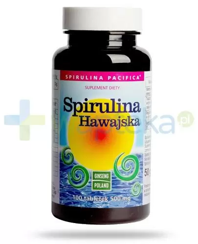 Ginseng Spirulina Hawajska 500mg 100 tabletek zdjęcie