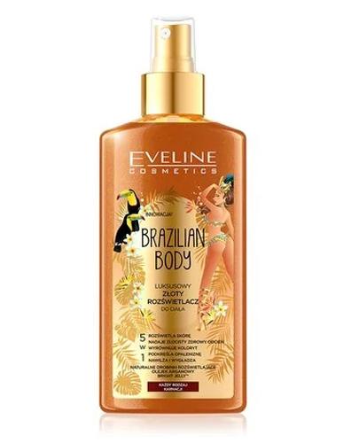 Eveline Cosmetics Brazilian Body Luksusowy złoty rozświetlacz do ciała 5w1 - 150 ml zdjęcie
