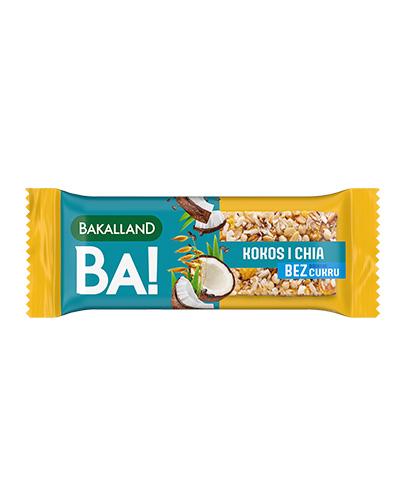 Bakalland BA! Baton zbożowy 5 zbóż Kokos i Chia, 30 g zdjęcie