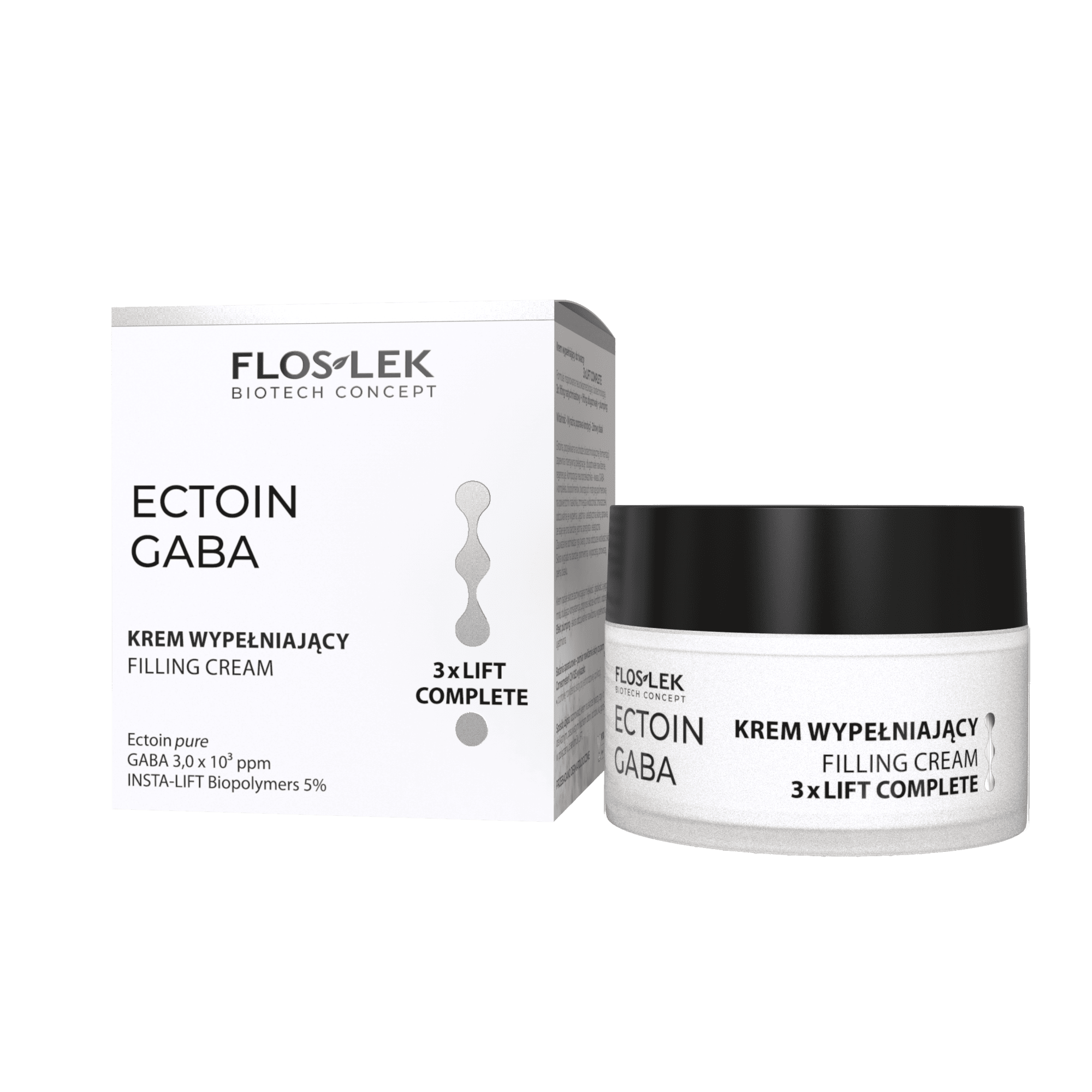 Flos-Lek Ectoin Gaba, krem wypełniający do twarzy 3 x lift Complete, 50 ml zdjęcie