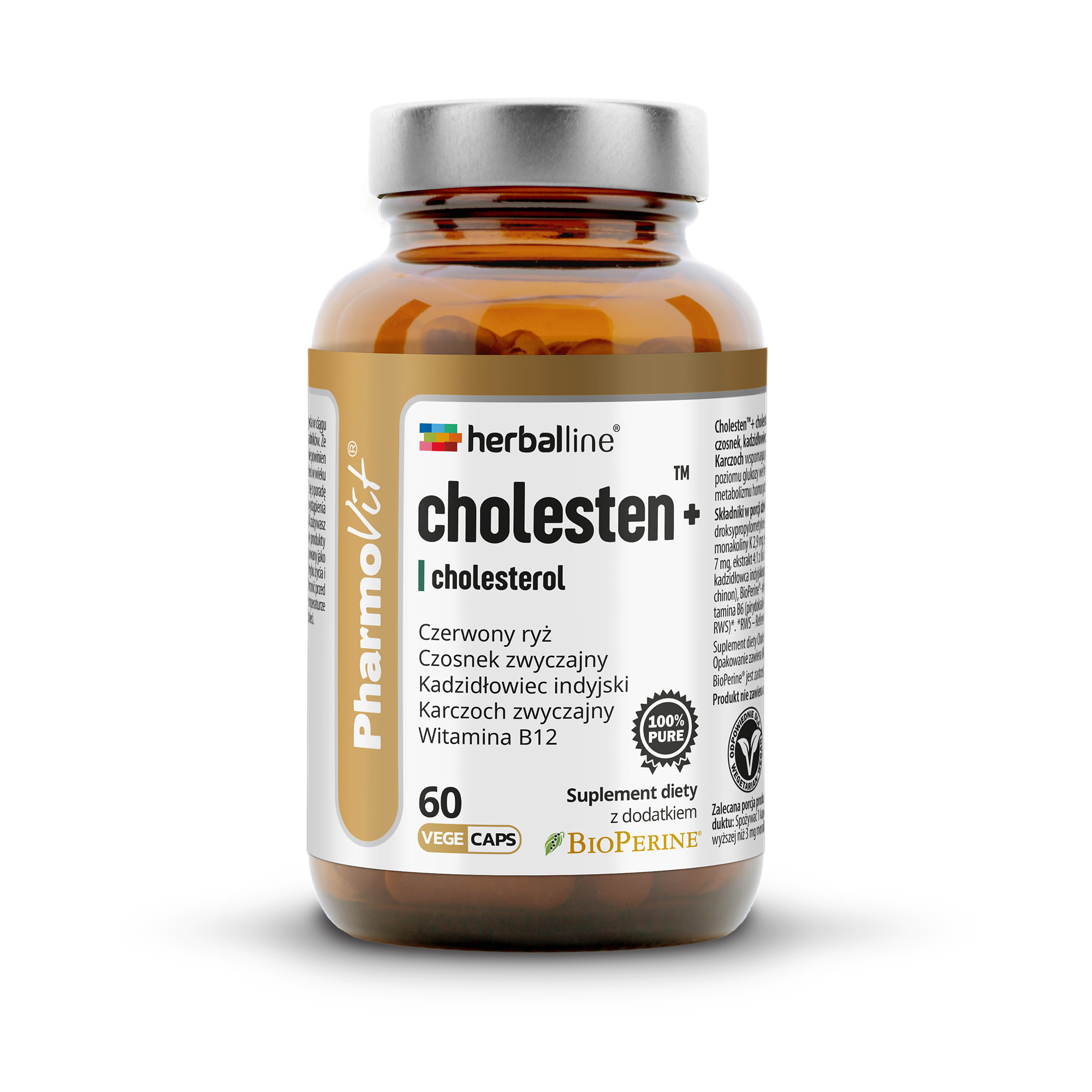 PharmoVit Cholesten+ cholesterol, kapsułki, 60 sztuk zdjęcie