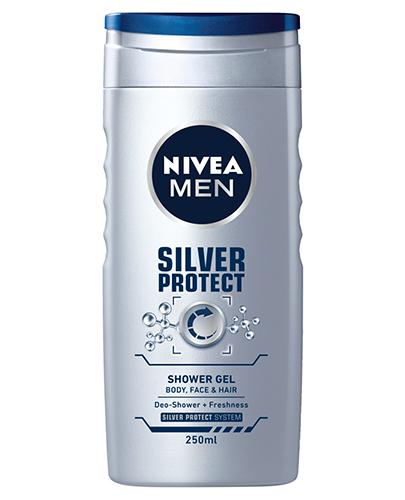 Nivea Men Silver Protect Żel pod prysznic do ciała, twarzy i włosów, 250 ml  zdjęcie