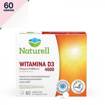 Naturell Witamina D3 4000 60 tabletek