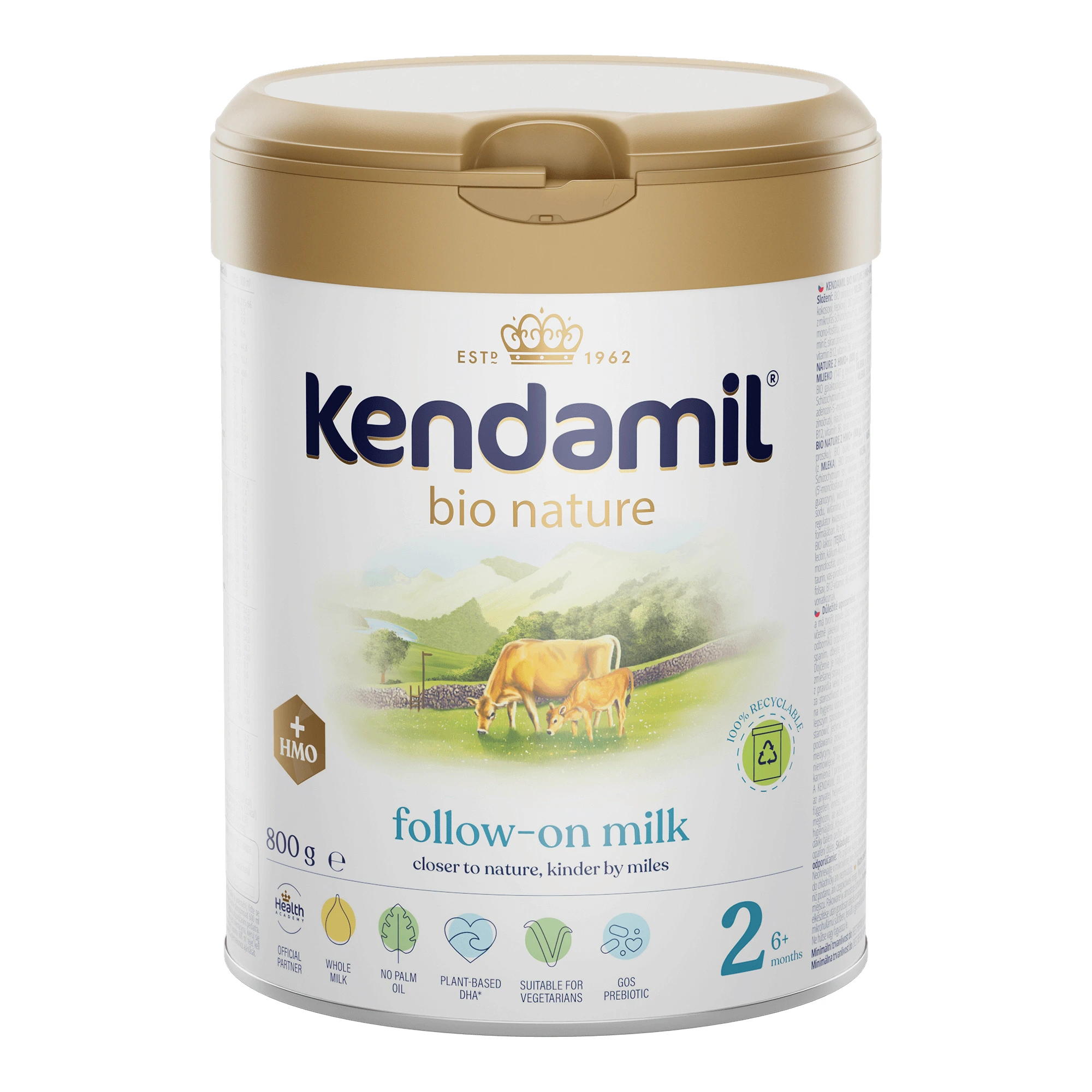 Kendamil BIO Nature 2 HMO+, 800 g zdjęcie