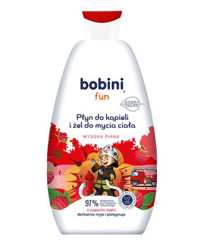 Bobini Fun Płyn do kąpieli i Żel do mycia wysoka piana o zapachu malin, 500 ml zdjęcie