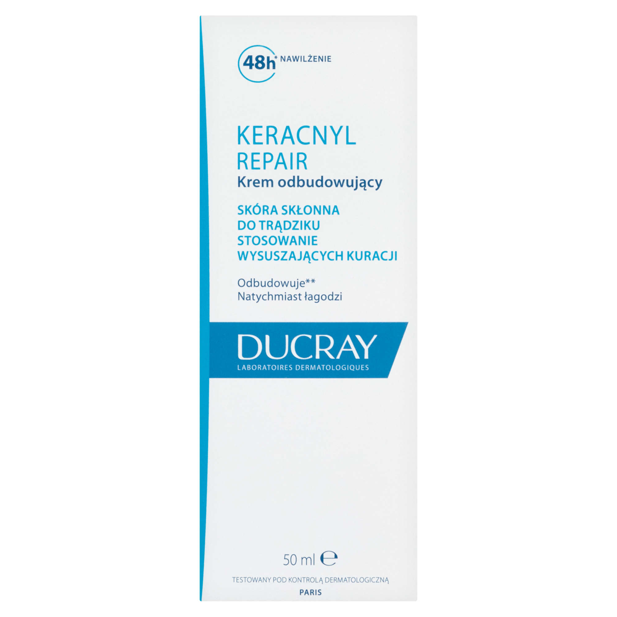 Ducray Keracnyl Repair, krem odbudowujący, 50 ml zdjęcie