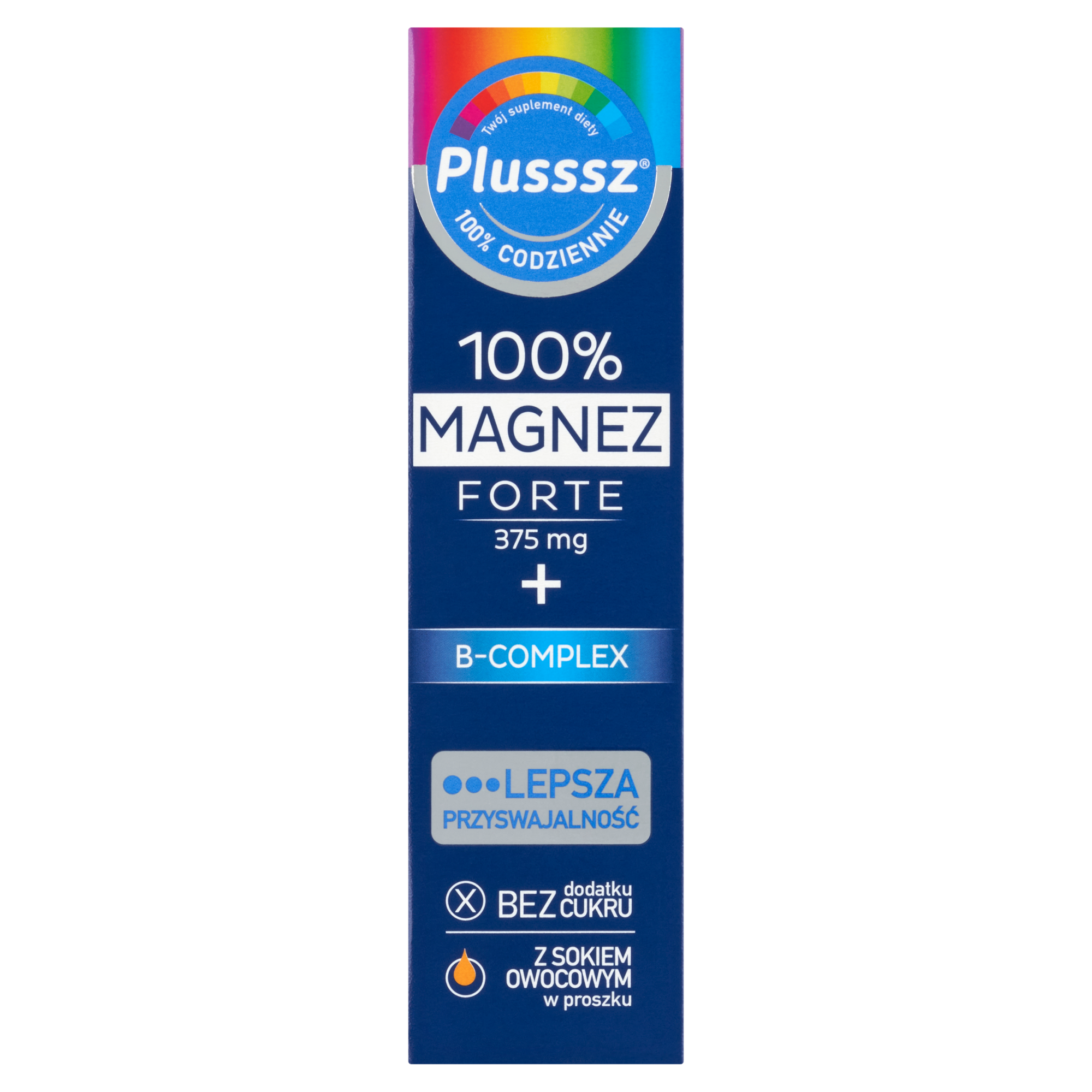 Plusssz 100% Magnez Forte + B-complex, tabletki musujące, 20 sztuk zdjęcie