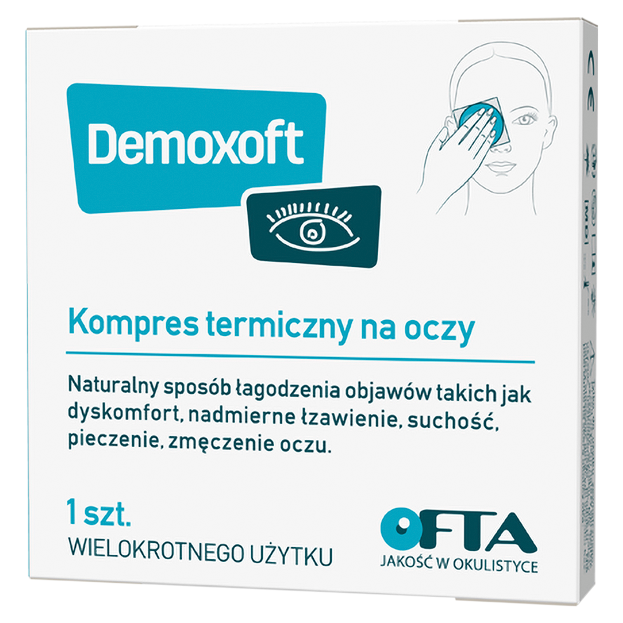 Demoxoft kompres termiczny na oczy, 1 sztuka zdjęcie