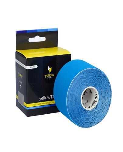 Taśma do kinesiotapingu yellowTAPE, kolor niebieski YT-55-B, 5 cm x 5 m zdjęcie