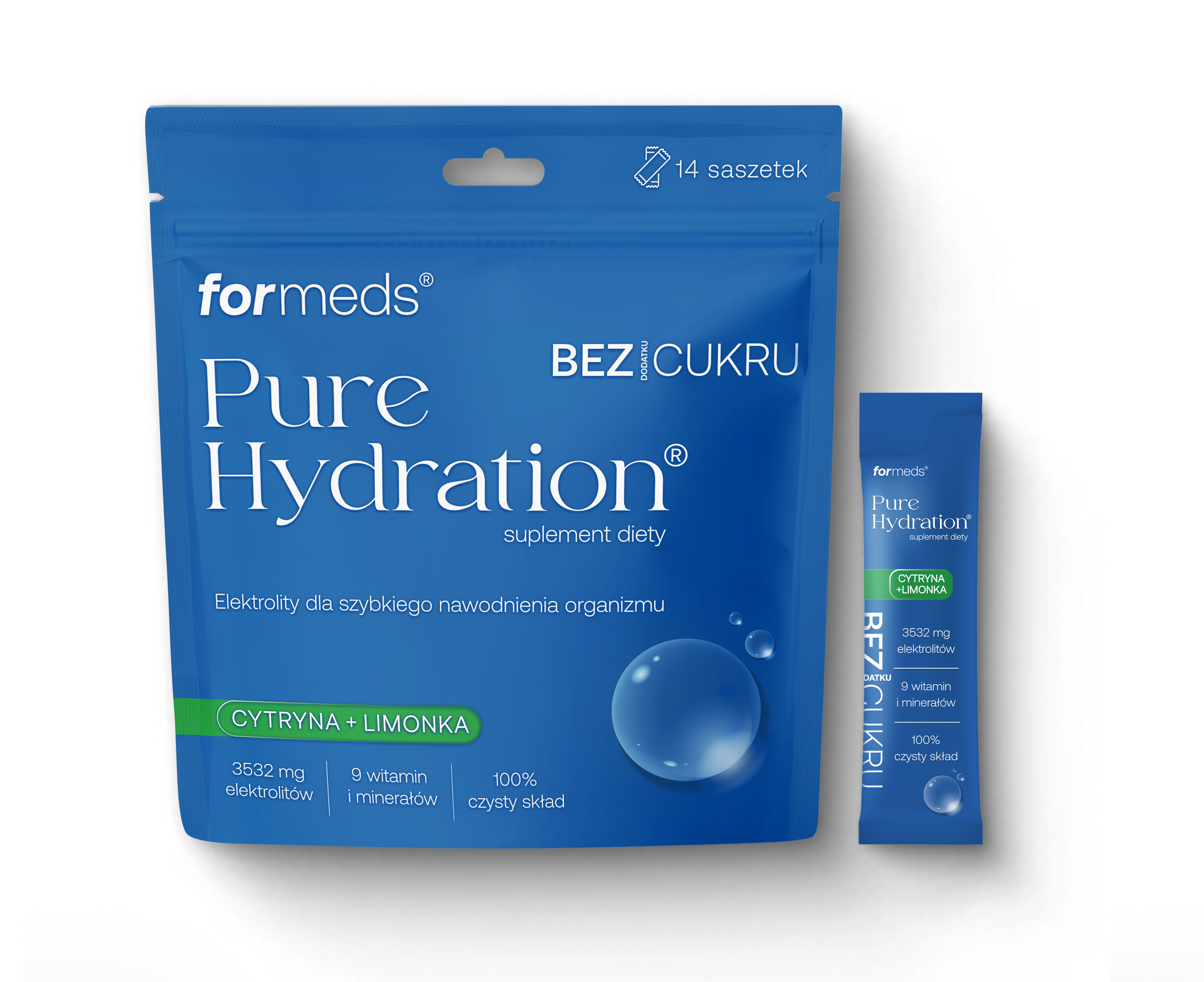 Pure Hydration Cytryna + Limonka, proszek, 14 porcji zdjęcie