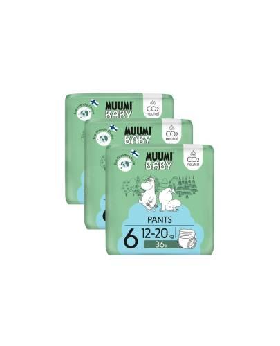Muumi Baby Pants pieluchomajtki 6 Junior 12-20 kg, 108 sztuk zdjęcie