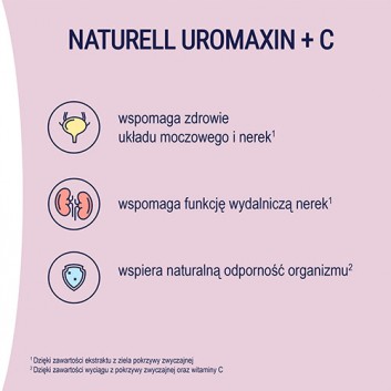 Naturell Uromaxin + C 60 tabletek