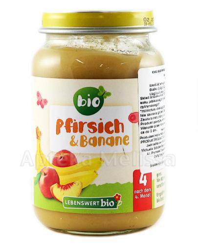 LEBENSWERT BIO Deser dla niemowląt brzoskwinia i banan - 190 g zdjęcie